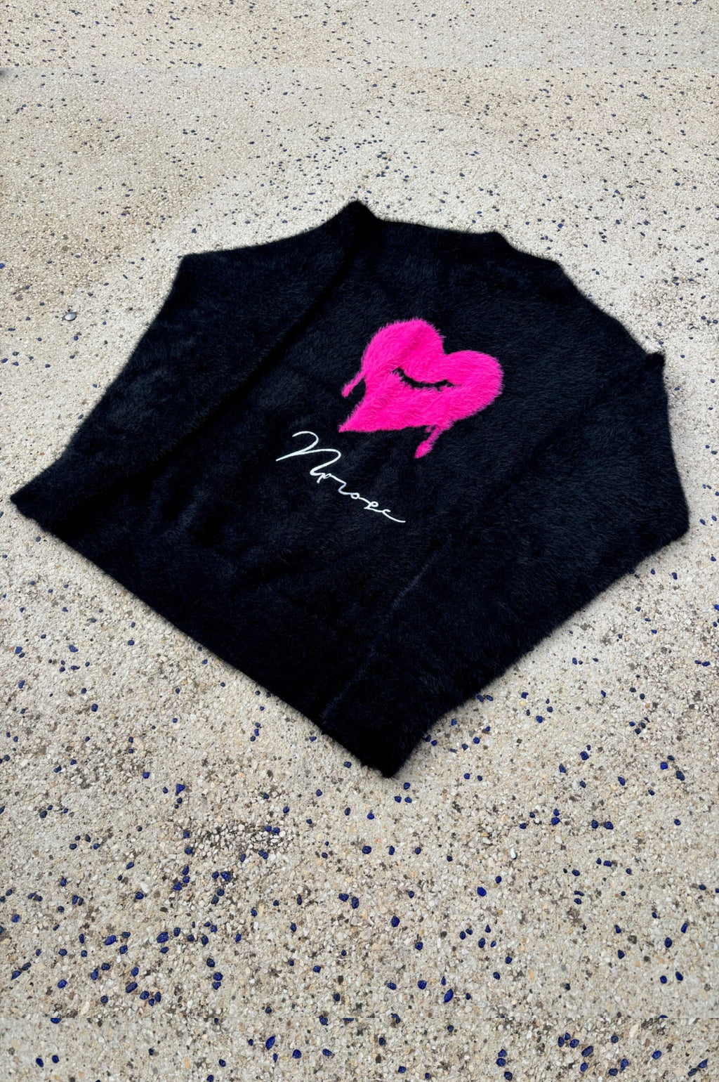 FLUFFY KNITWEAR - BLACK