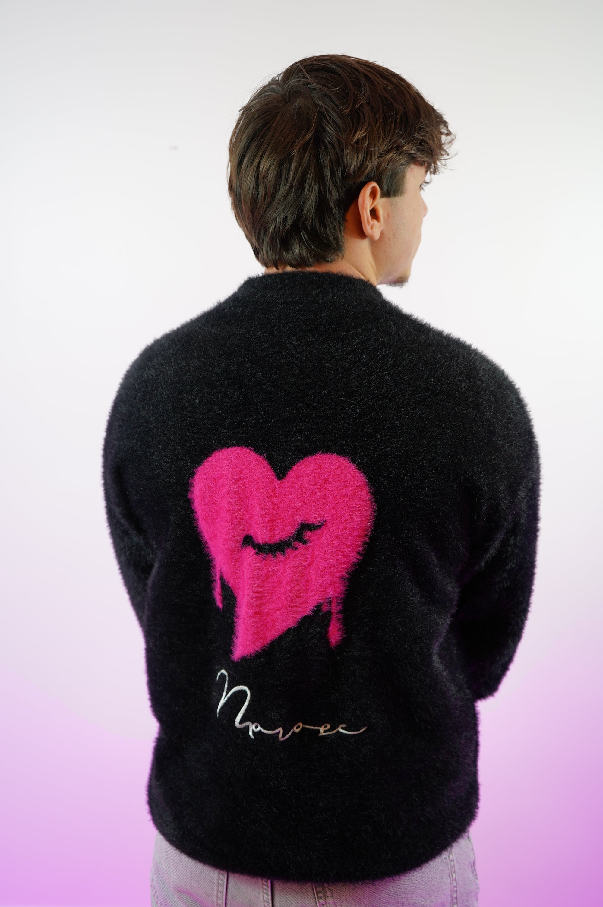 FLUFFY KNITWEAR - BLACK