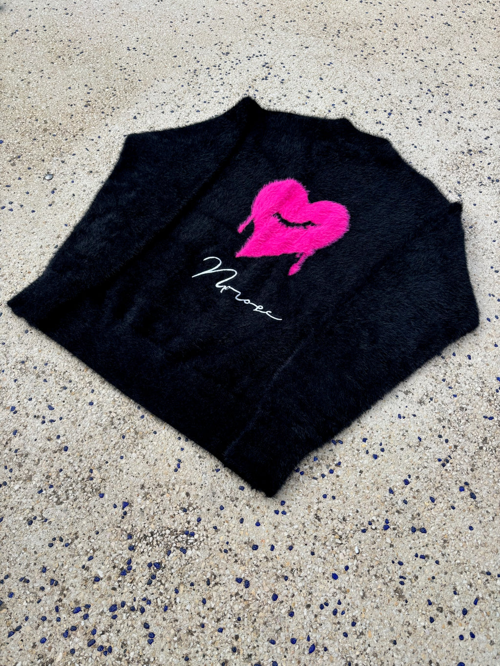 FLUFFY KNITWEAR - BLACK